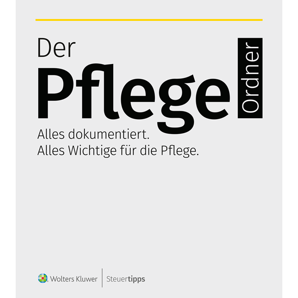 Cover des DINA4-Ordners Der PflegeOrdner