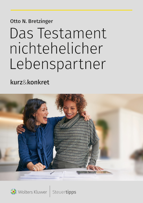 Cover des Ratgebers kurz&konkret: Das Testament nichtehelicher Lebenspartner