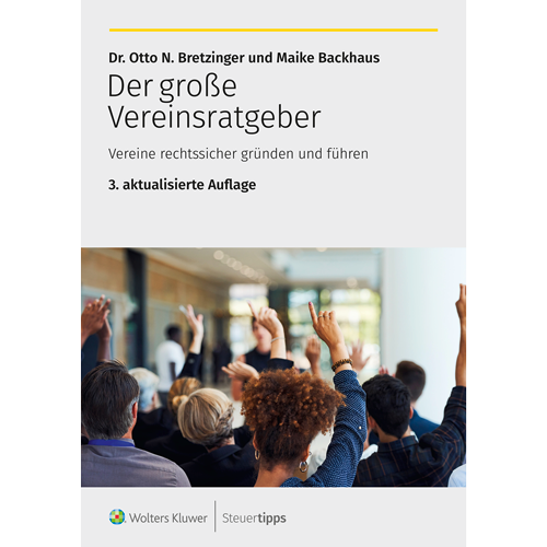 Cover des Ratgebers Der groÃe Vereinsratgeber - 3. Auflage.