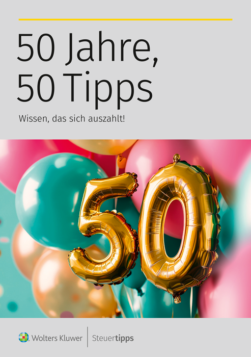 Cover des Ratgebers 50 Jahre, 50 Tipps - JubilÃ¤umsratgeber