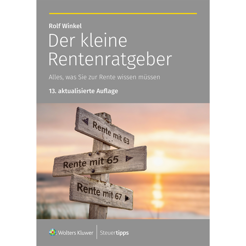Cover des Ratgebers Der kleine Rentenratgeber - 13. Auflage.