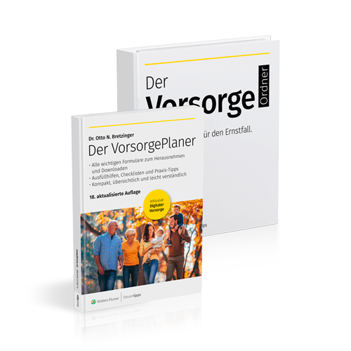 Der VorsorgePlaner Plus, inklusive Vorsorgeordner mit Register