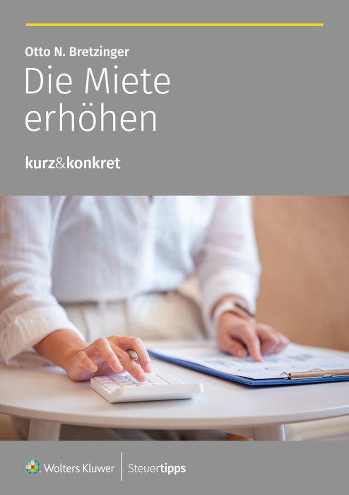 Cover des Ratgebers kurz&konkret: Die Miete erhÃ¶hen