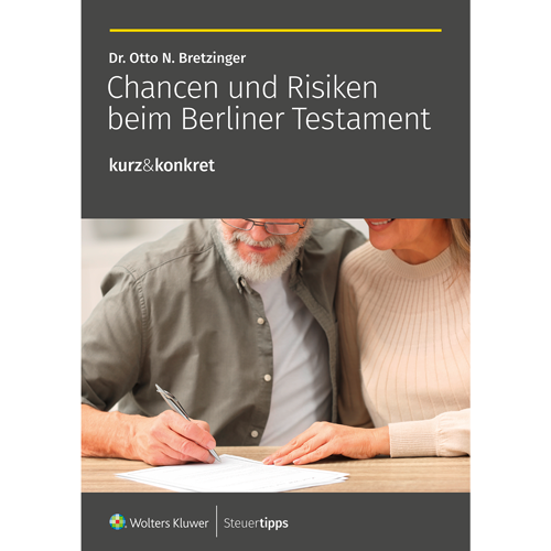 Cover des Ratgebers kurz&konkret: Chancen und Risiken beim Berliner Testament