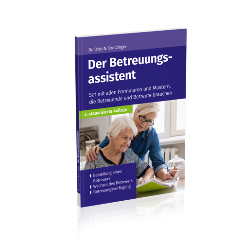 3D-Darstellung des Ratgebers Der Betreuungsassistent - 2. Auflage.