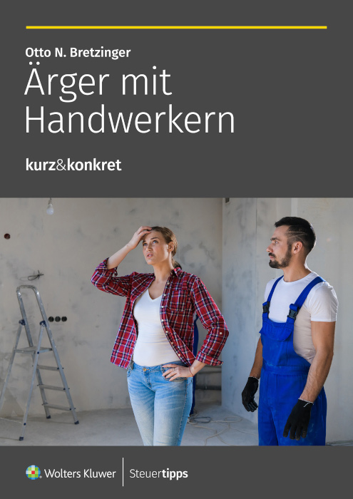 Cover des Ratgebers kurz&konkret: Ãrger mit Handwerkern