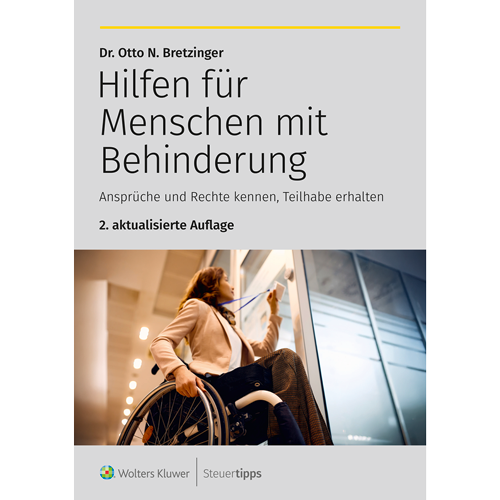 Cover des Ratgebers Hilfen fÃ¼r Menschen mit Behinderung - 2. Auflage.