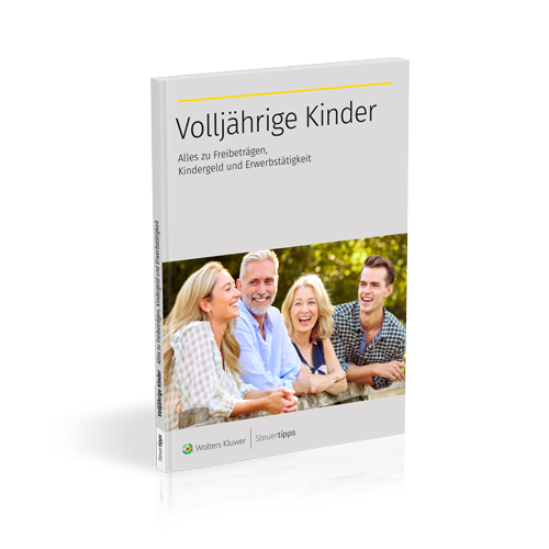 Cover des Ratgebers VolljÃ¤hrige Kinder: Kindergeld und Co. - jetzt wird's kompliziert