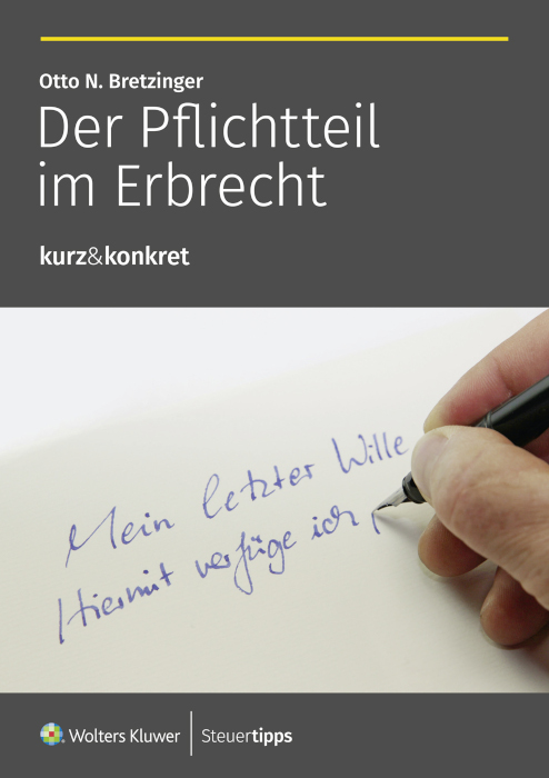 Cover des Ratgebers kurz&konkret: Der Pflichtteil im Erbrecht