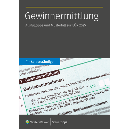 Cover des Ratgebers Gewinnermittlung 2025