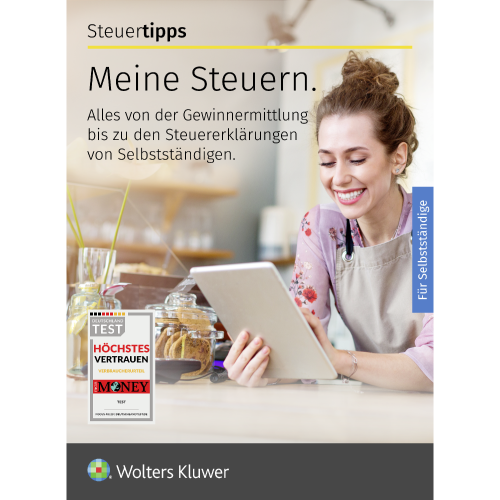 Cover des Onlineberaters Meine Steuern. FÃ¼r SelbststÃ¤ndige.