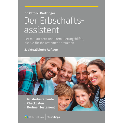 Cover des Ratgebers Der Erbschaftsassistent - 2. Auflage.