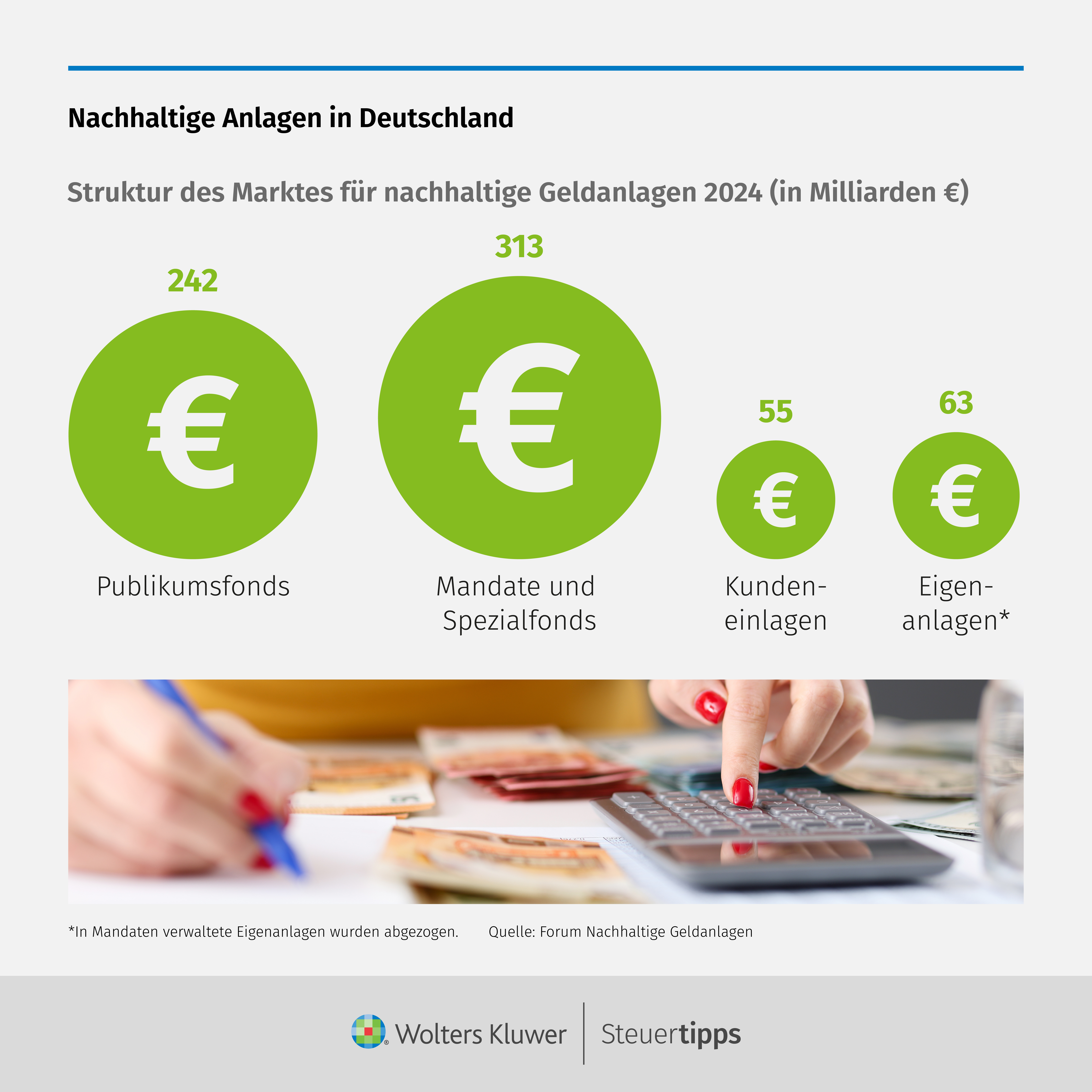 Statista Grafik: Nachhaltige Anlagen in Deutschland