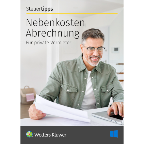 Nebenkostenabrechnung für private Vermieter von Steuertipps. Software zur rechtssicheren Erstellung von Betriebs- und Nebenkostenabrechnungen für Mietobjekte.
